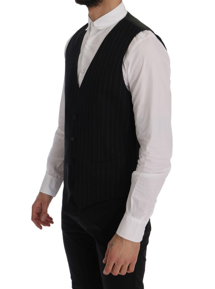 Dolce & Gabbana 80% Cotton vest in black — view 2