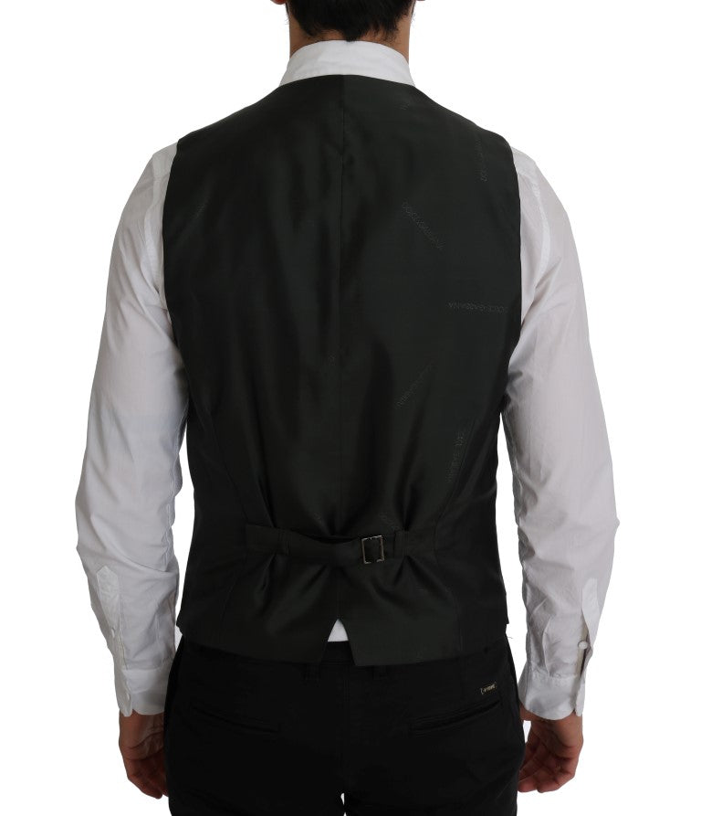 Dolce & Gabbana 80% Cotton vest in black — view 3