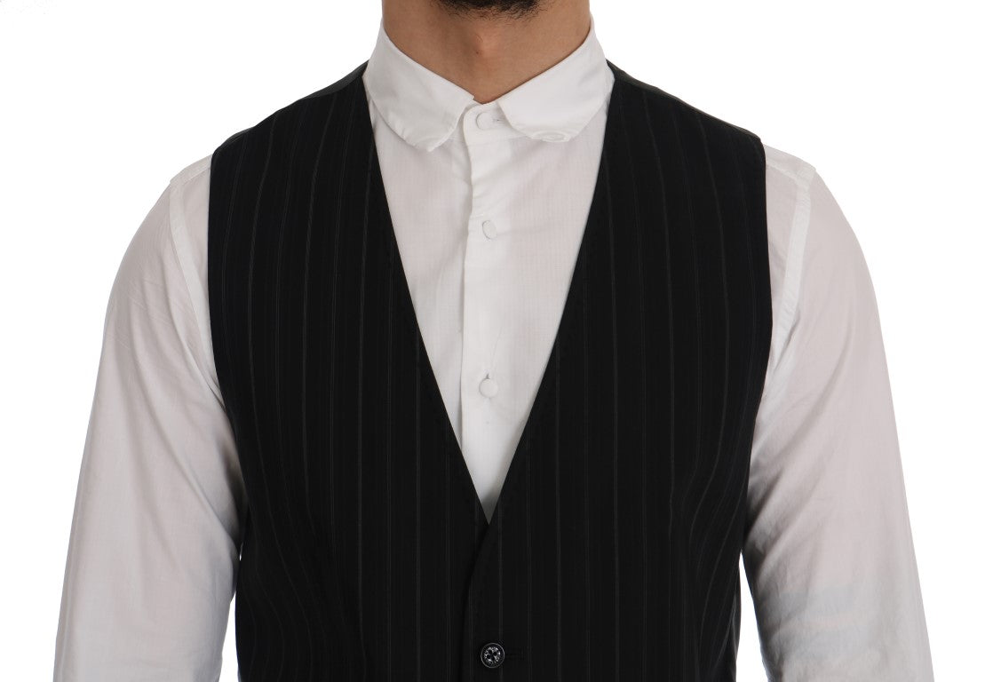 Dolce & Gabbana 80% Cotton vest in black — view 4