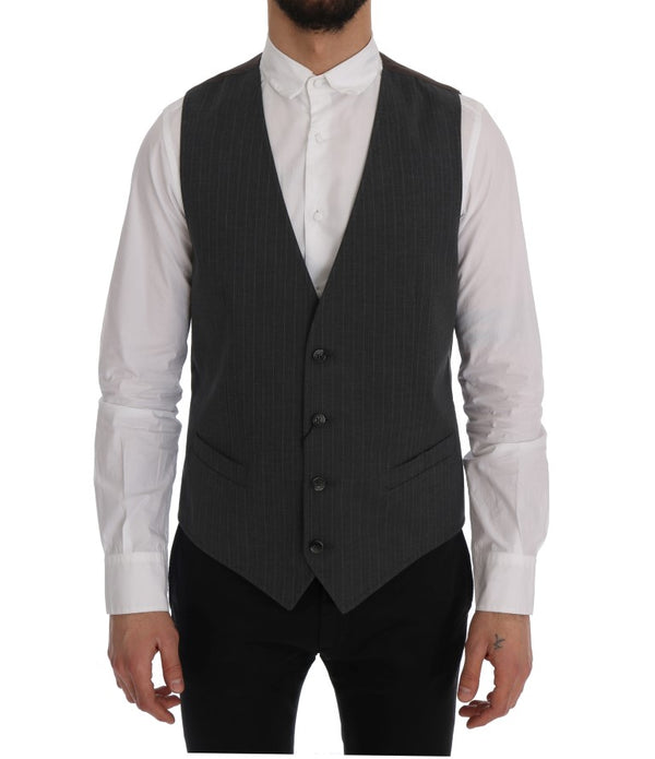 Dolce & Gabbana 80% Cotton vest in gray