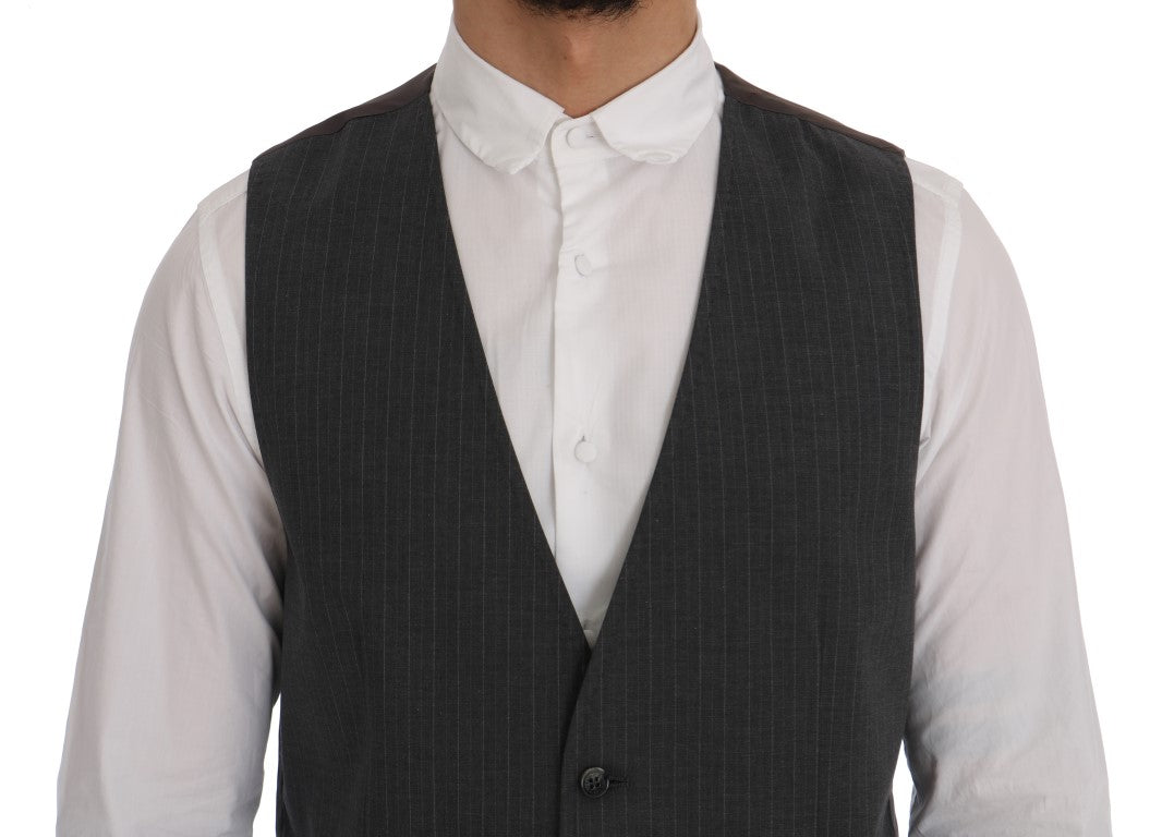 Dolce & Gabbana 80% Cotton vest in gray — view 4