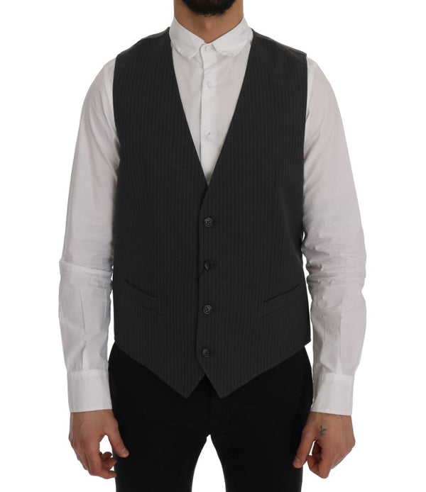 Dolce & Gabbana 80% Cotton vest in gray