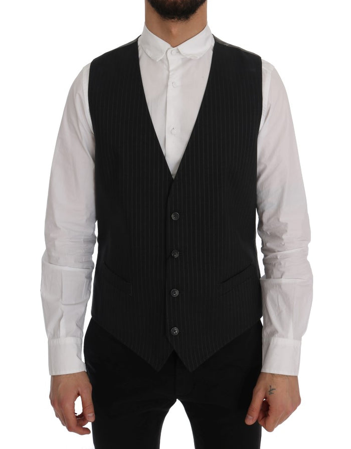Dolce & Gabbana 80% Cotton vest in gray