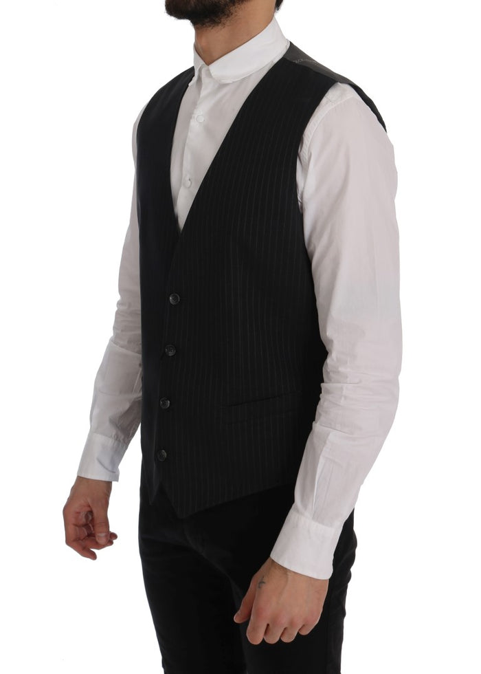 Dolce & Gabbana 80% Cotton vest in gray — view 2