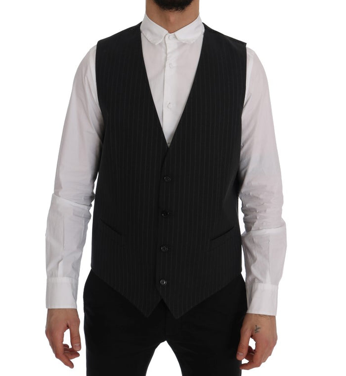 Dolce & Gabbana 80% Cotton vest in gray