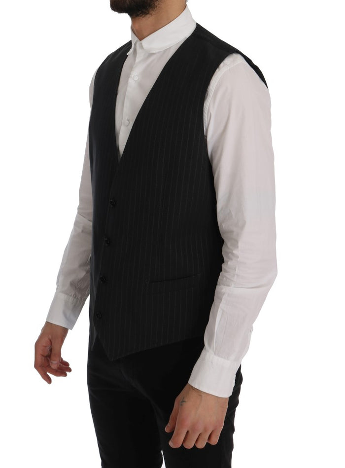 Dolce & Gabbana 80% Cotton vest in gray — view 2