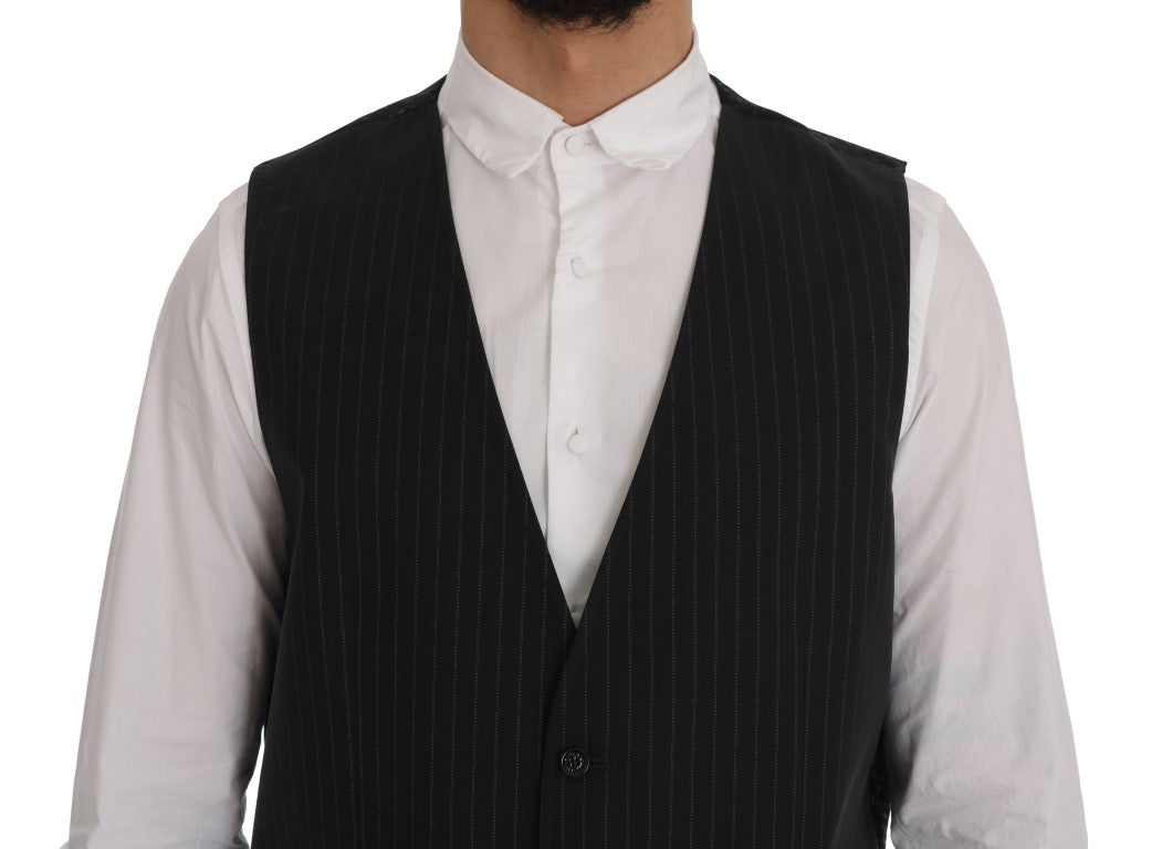 Dolce & Gabbana 80% Cotton vest in gray — view 4