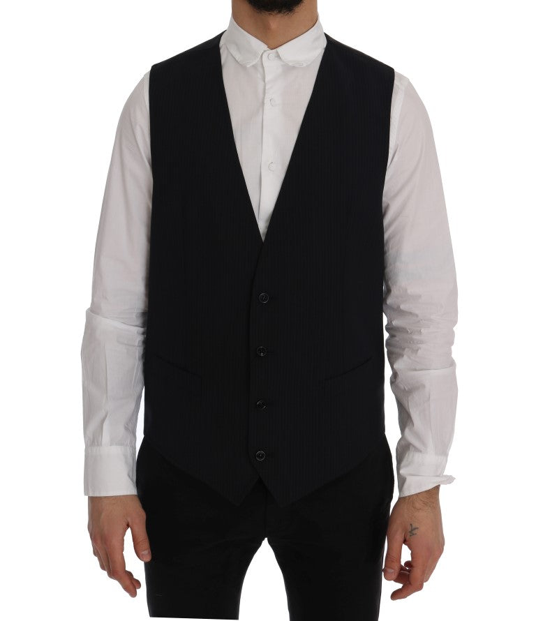Dolce & Gabbana 98% Wool vest in black