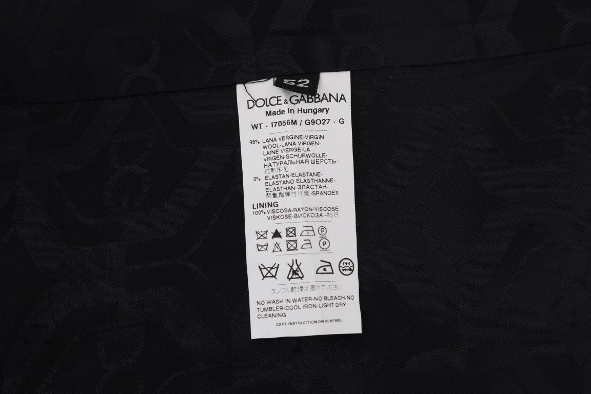 Dolce & Gabbana 98% Wool vest in black — view 7
