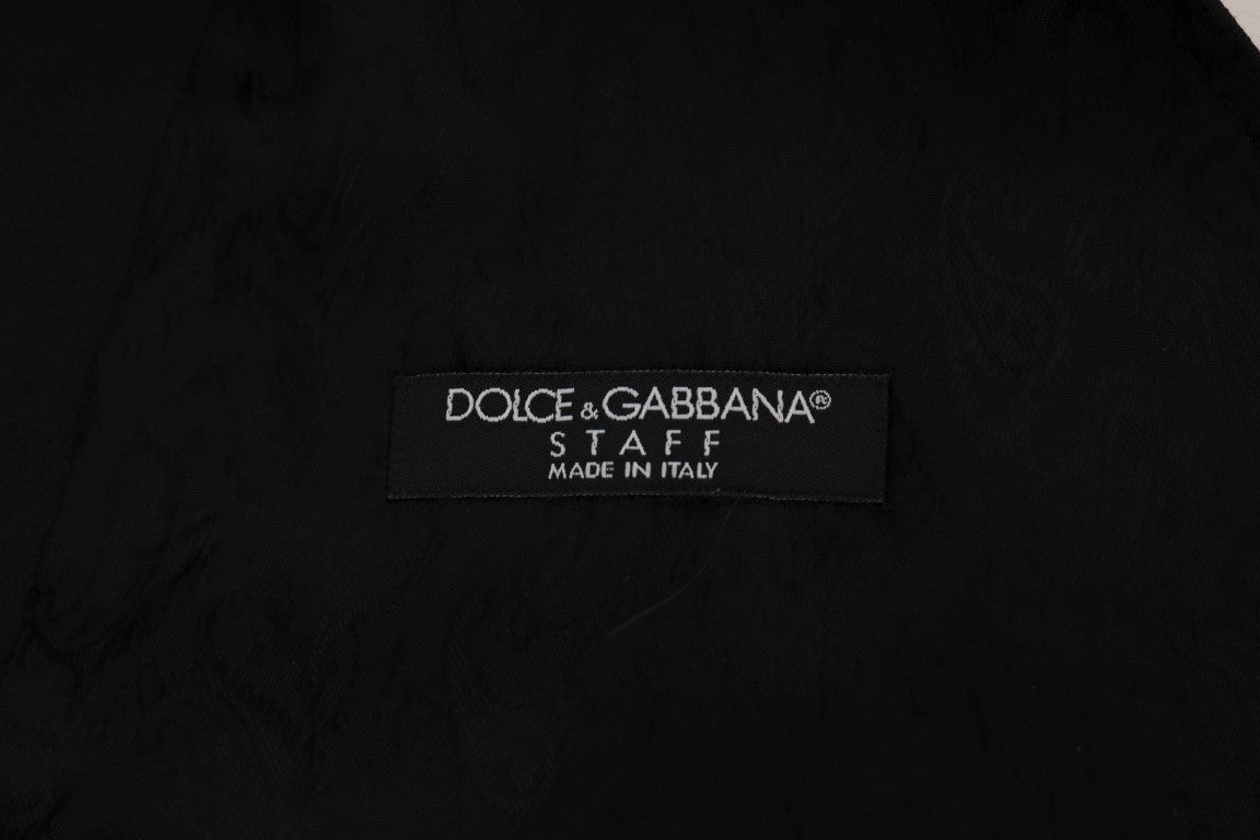 Dolce & Gabbana 80% Cotton vest in black — view 4