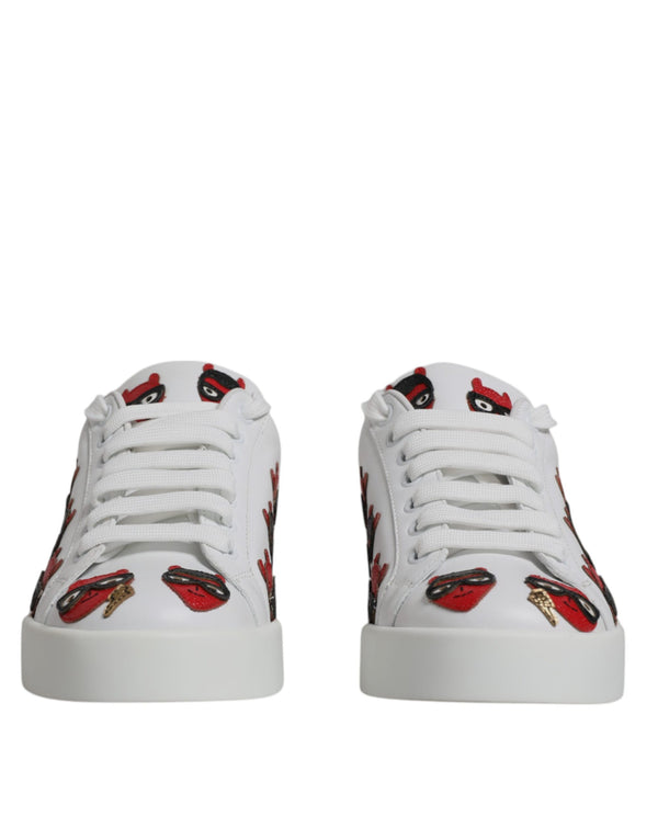 Dolce & Gabbana 100% Calf Leather sneakers in white
