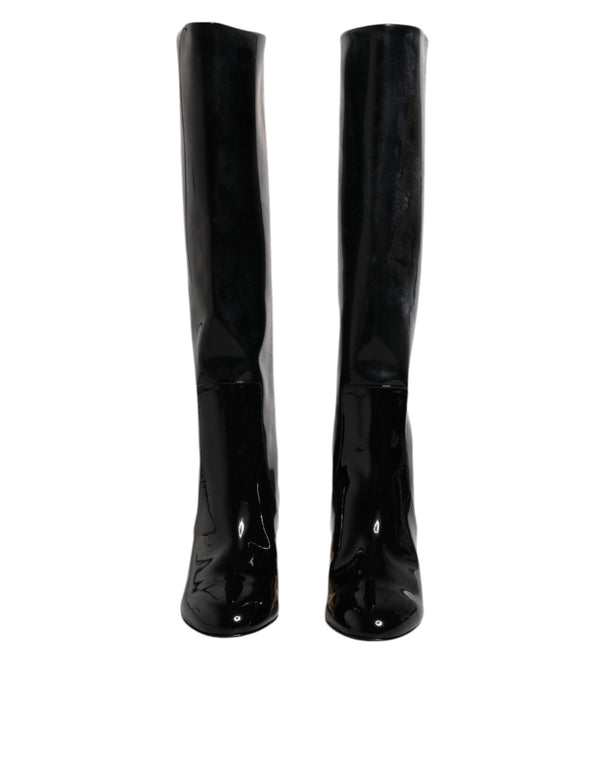 Dolce & Gabbana 39% Calf Leather 38% PU 15% Polyester 8% Cotton boot in black