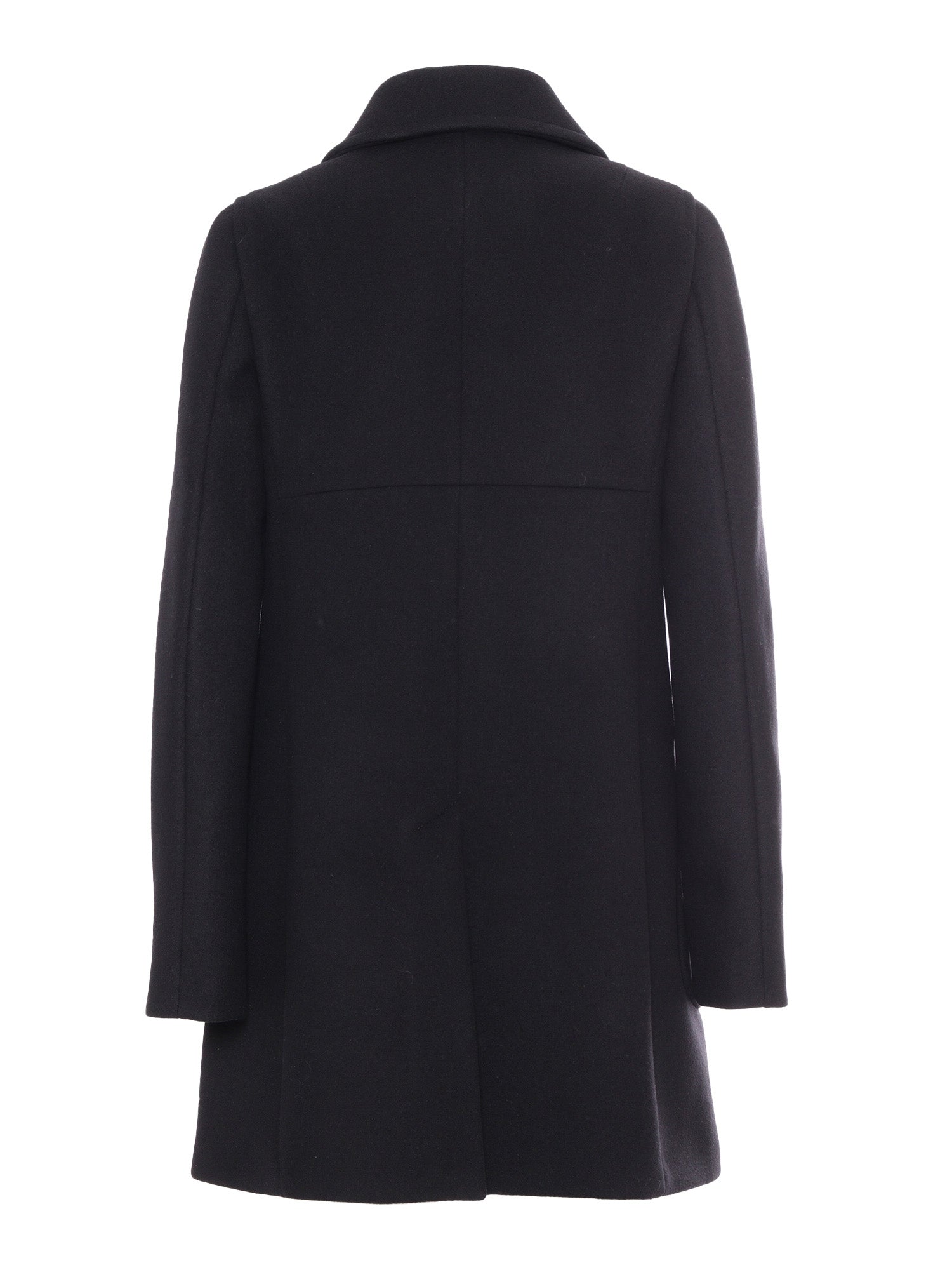 Urban Coat With Baby Collar + Hook Black