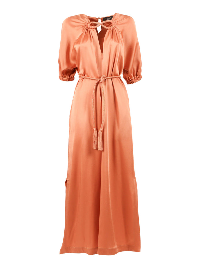 Infinito Dress Pink Acetate Viscose Midi