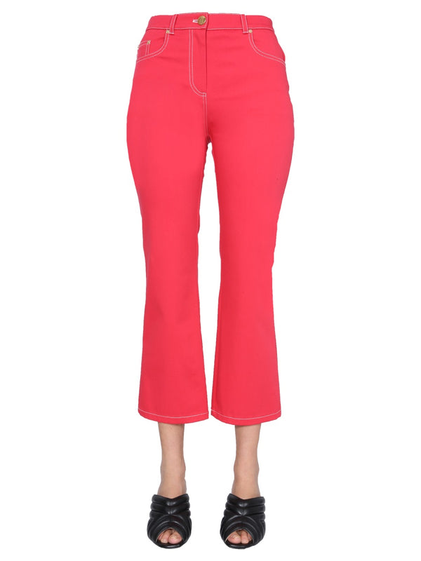 Skinny Kick Jeans Red Cotton Trousers