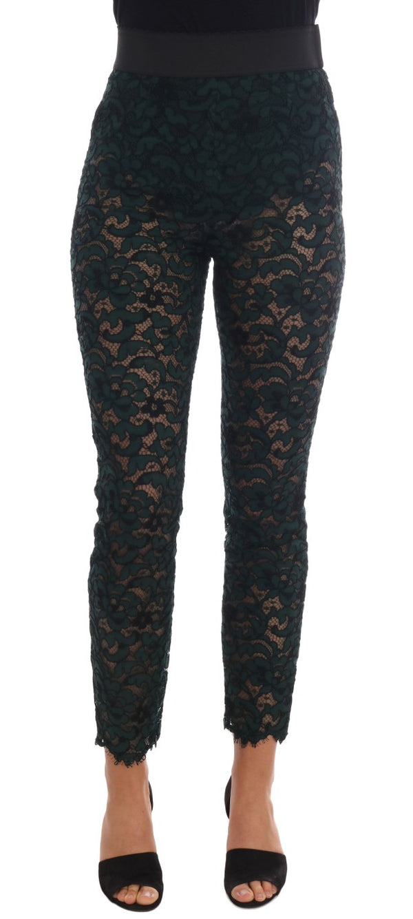 Dolce & Gabbana 28% Cotton trousers in green