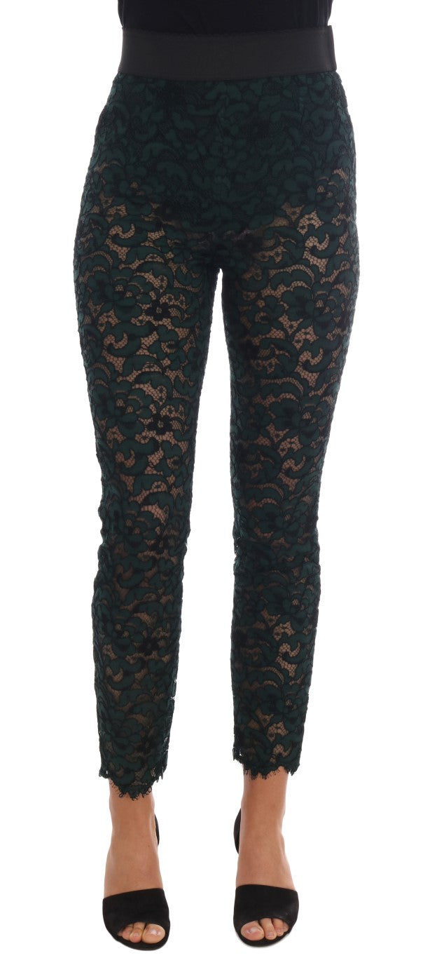 Dolce & Gabbana 28% Cotton trousers in green