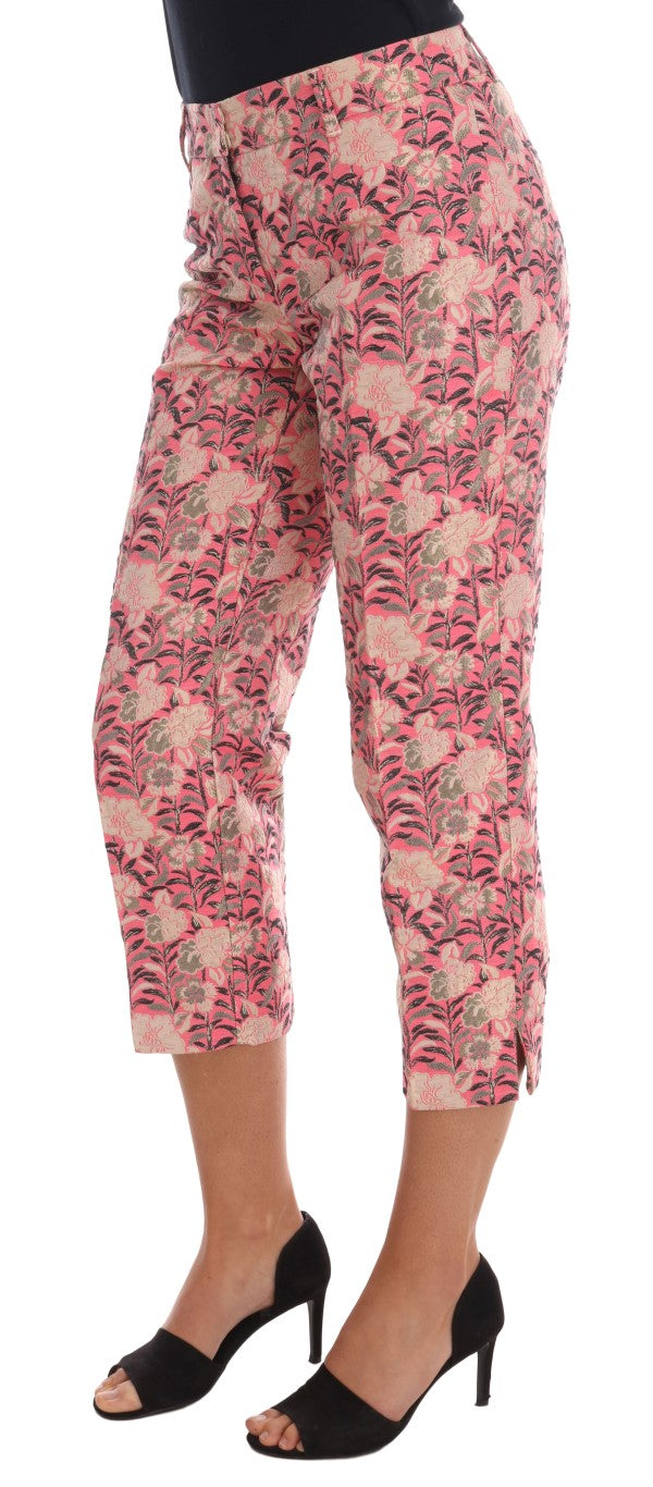 Dolce & Gabbana 23% Cotton capri pants in pink — view 2