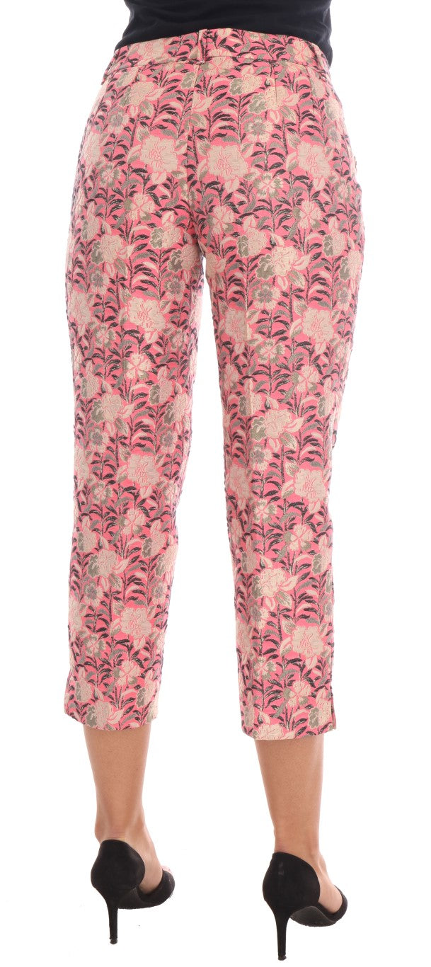 Dolce & Gabbana 23% Cotton capri pants in pink — view 3