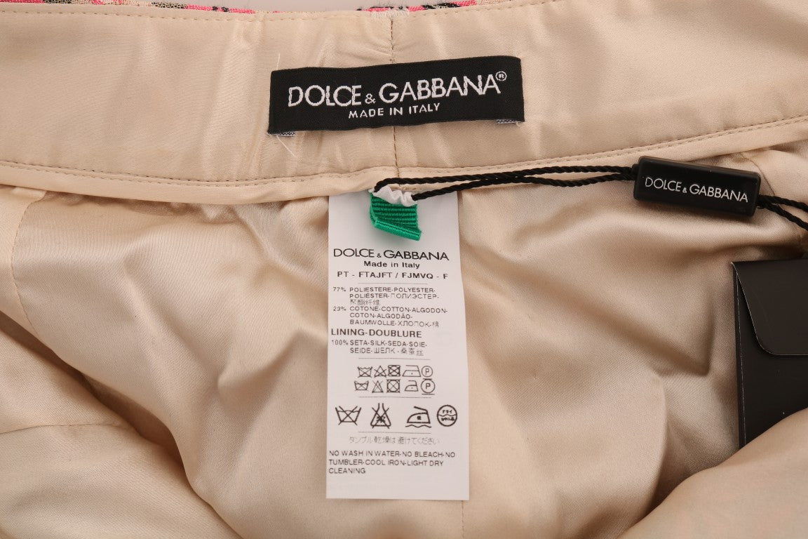 Dolce & Gabbana 23% Cotton capri pants in pink — view 5