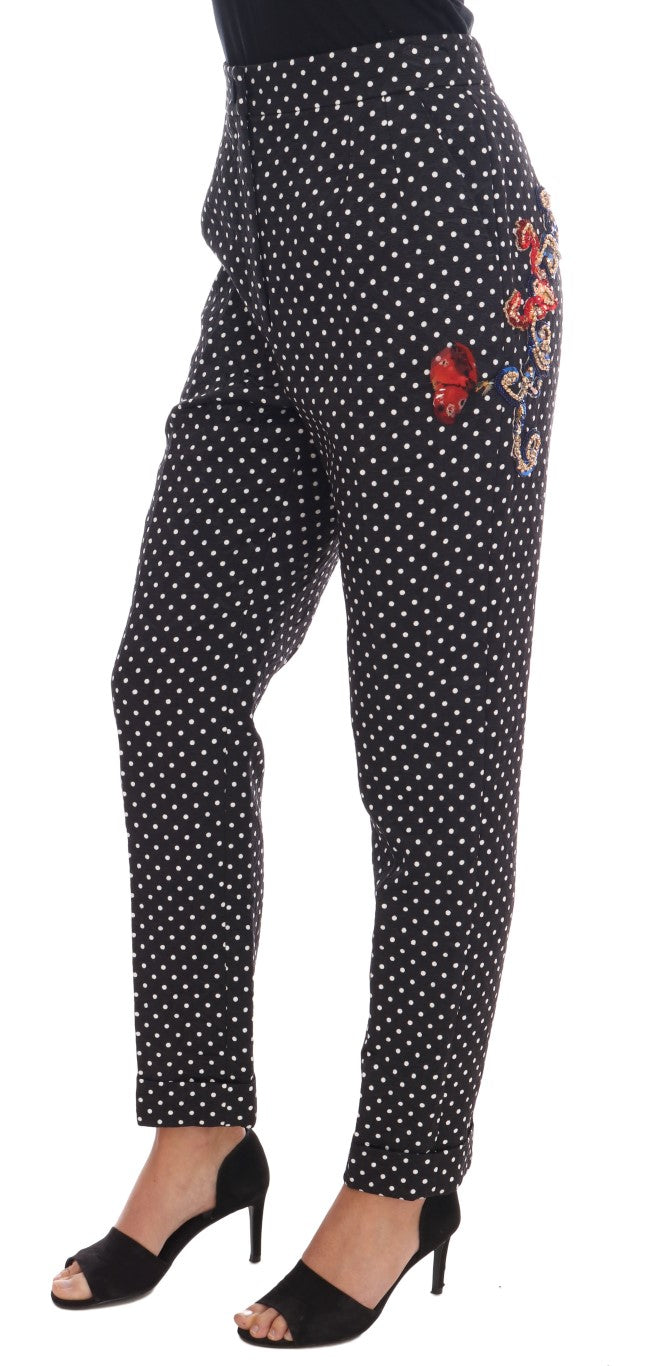 Dolce & Gabbana 64% Rayon trousers in black — view 2