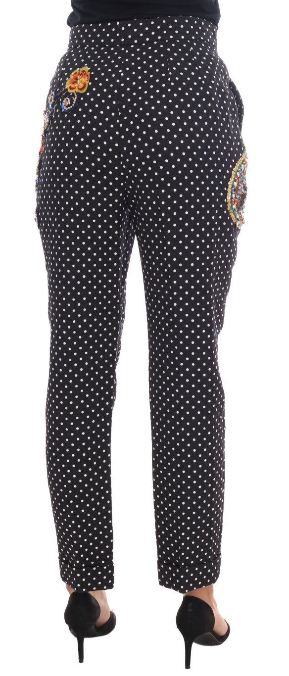 Dolce & Gabbana 64% Rayon trousers in black — view 3