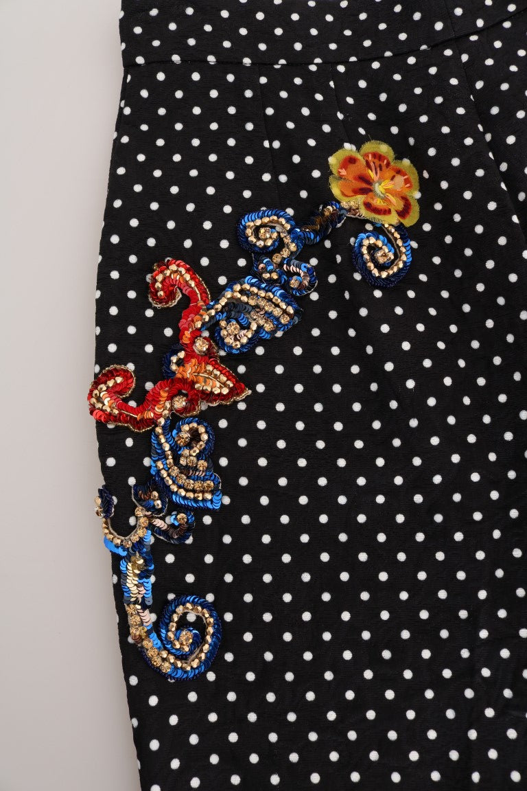 Dolce & Gabbana 64% Rayon trousers in black — view 5