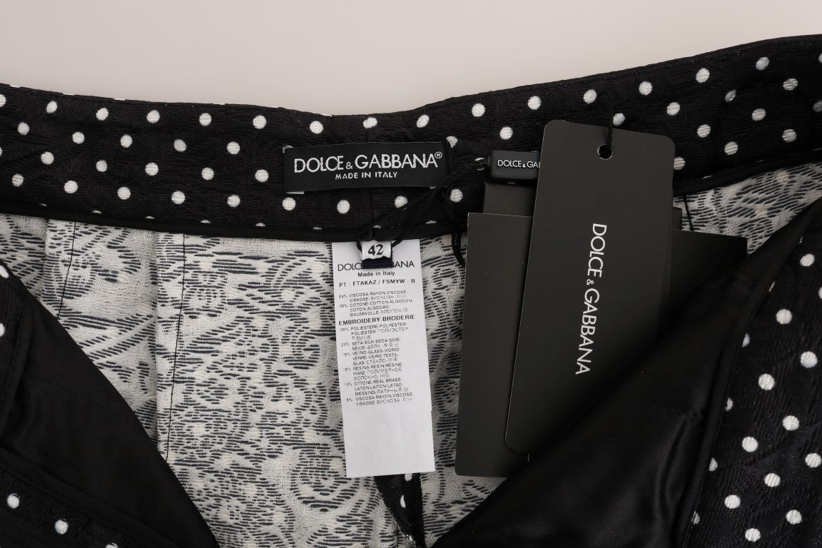 Dolce & Gabbana 64% Rayon trousers in black — view 7