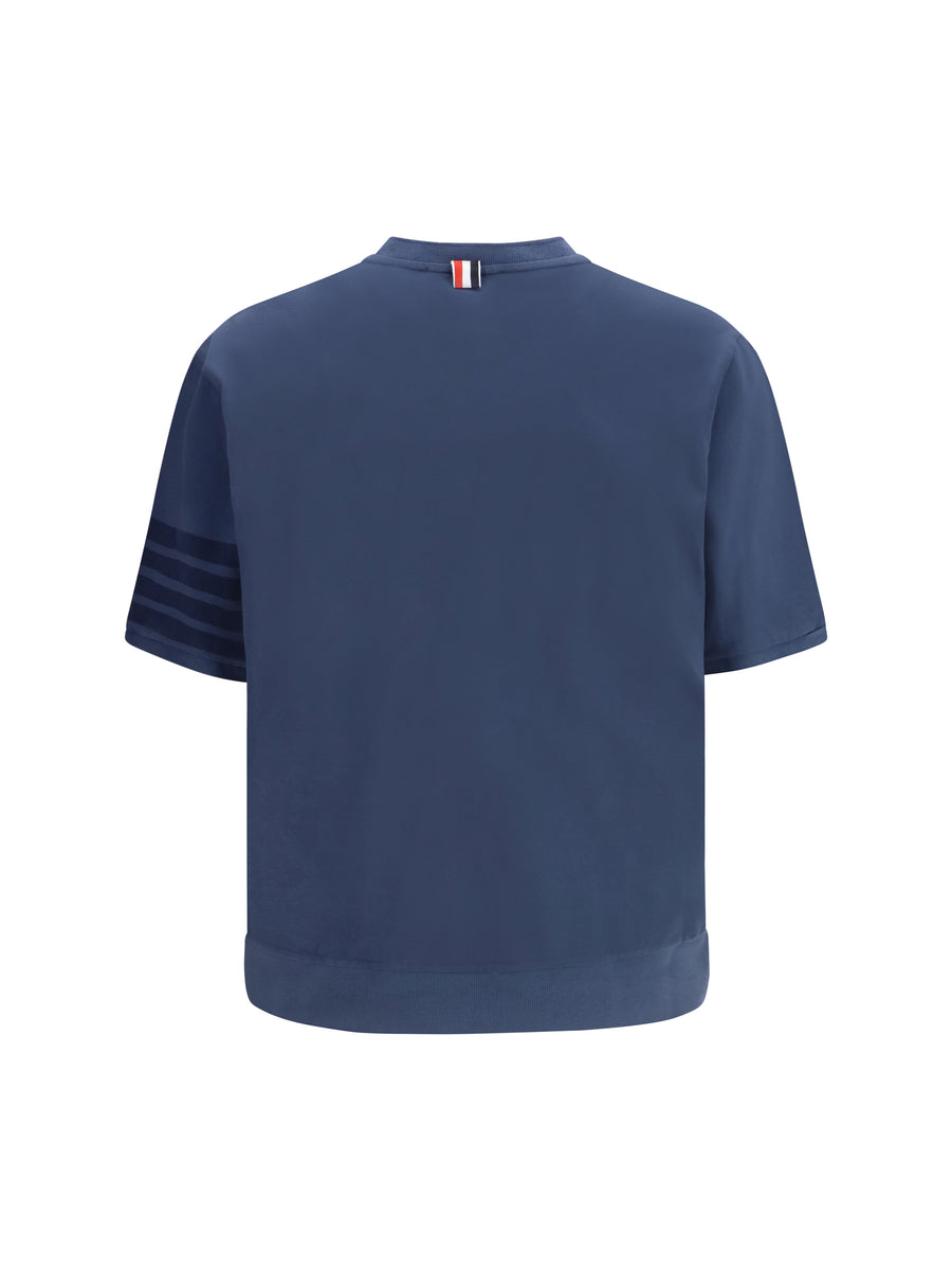 Cotton T-Shirt 4-Bar Navy T-shirts