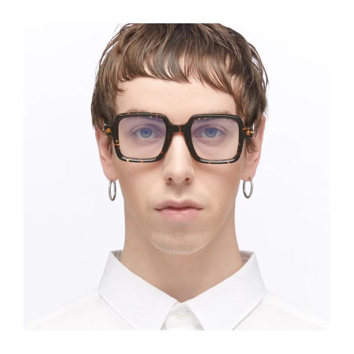 Kuboraum Maske P21 HOF Havana Fire Black Marrone Acetato Mazzucchelli Occhiali Da Vista