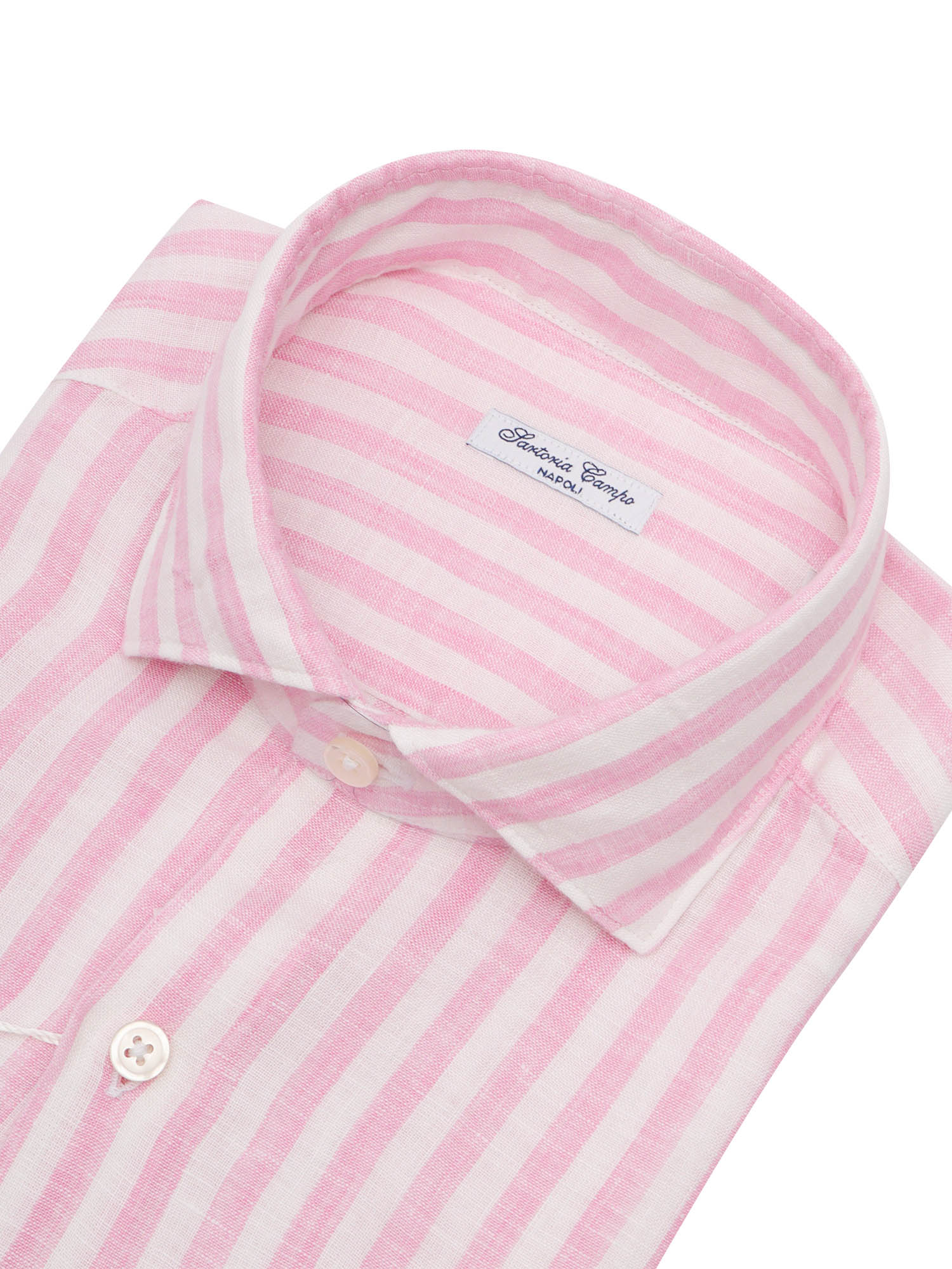 MAN SHIRT Pink Linen