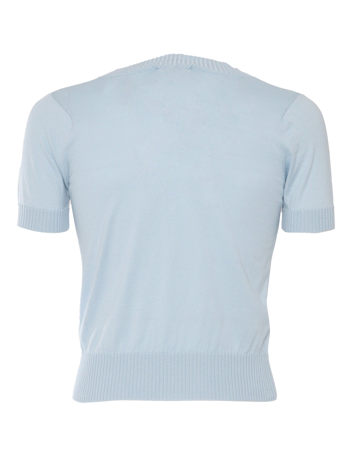 CREWNECK SWEATER SS Light Blue Cotton