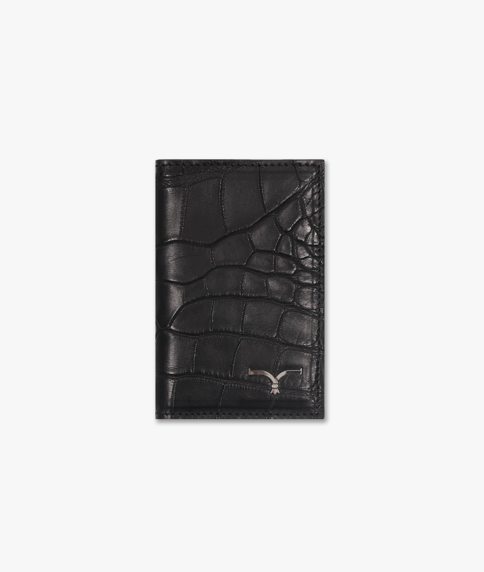 Vertical Alligator Card Holder Pesos Blue Credit And Business