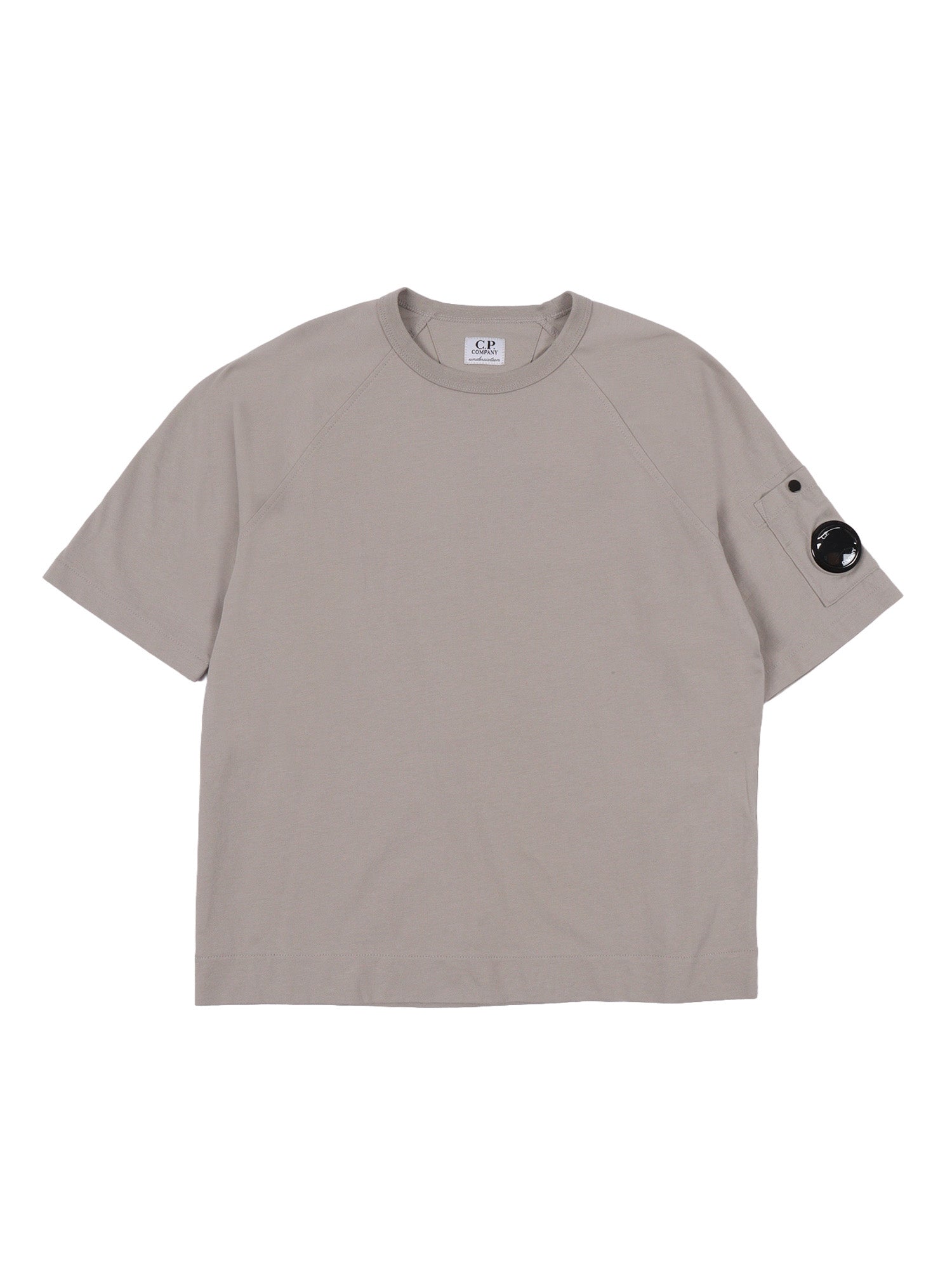SHORT SLEEVED MAXI T-SHIRT Grey Cotton Sleeves