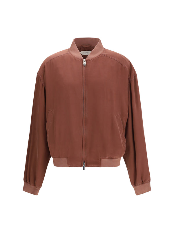 Versace 100% Silk jacket in purple