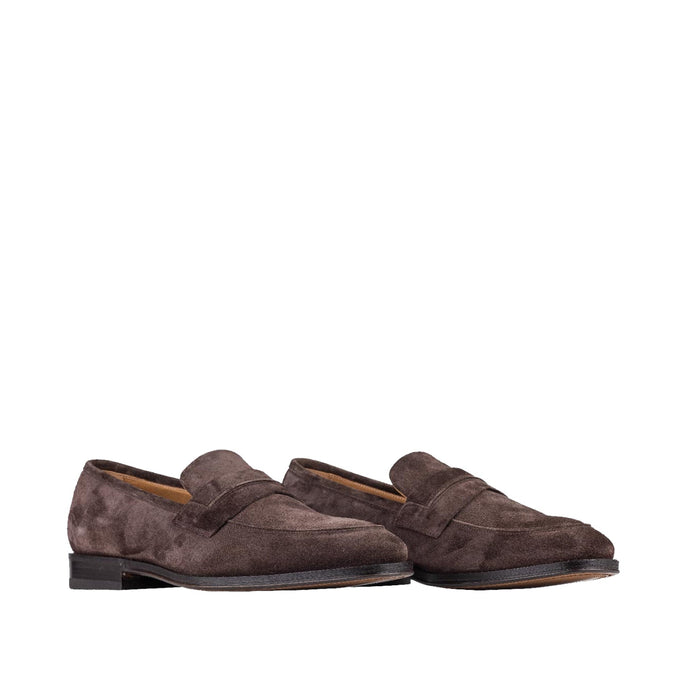 Suede Loafers Brown Leather