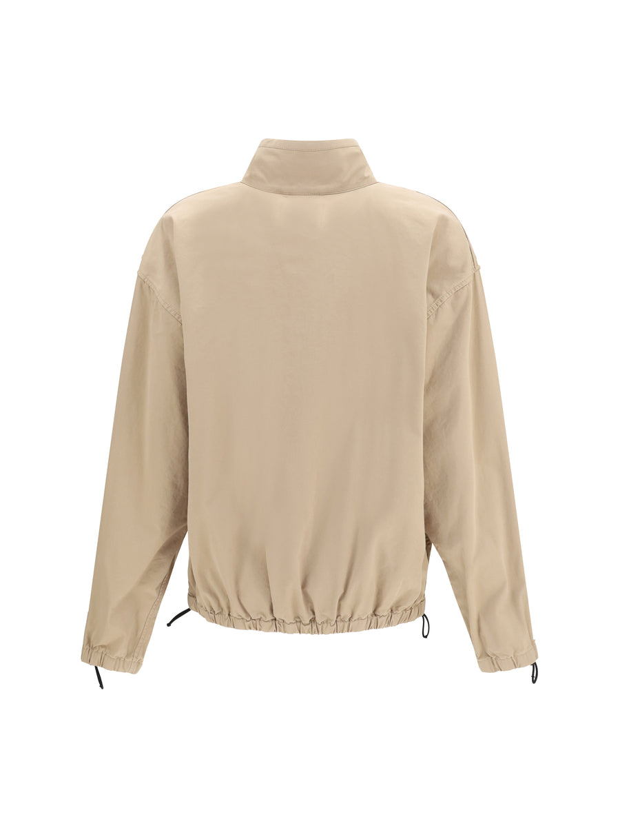 Gabardine Zip Jacket Rope Cotton