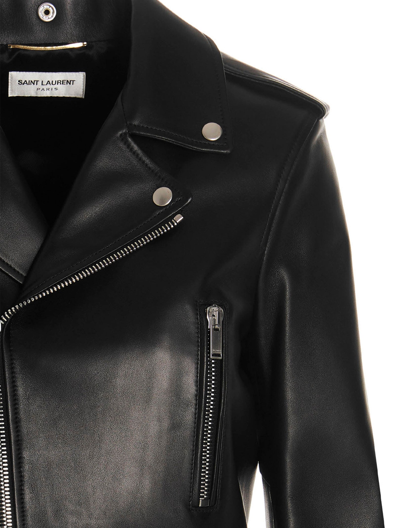 Motorcycle Biker Jacket Black Lambskin Down Jacket, Parka, Casual