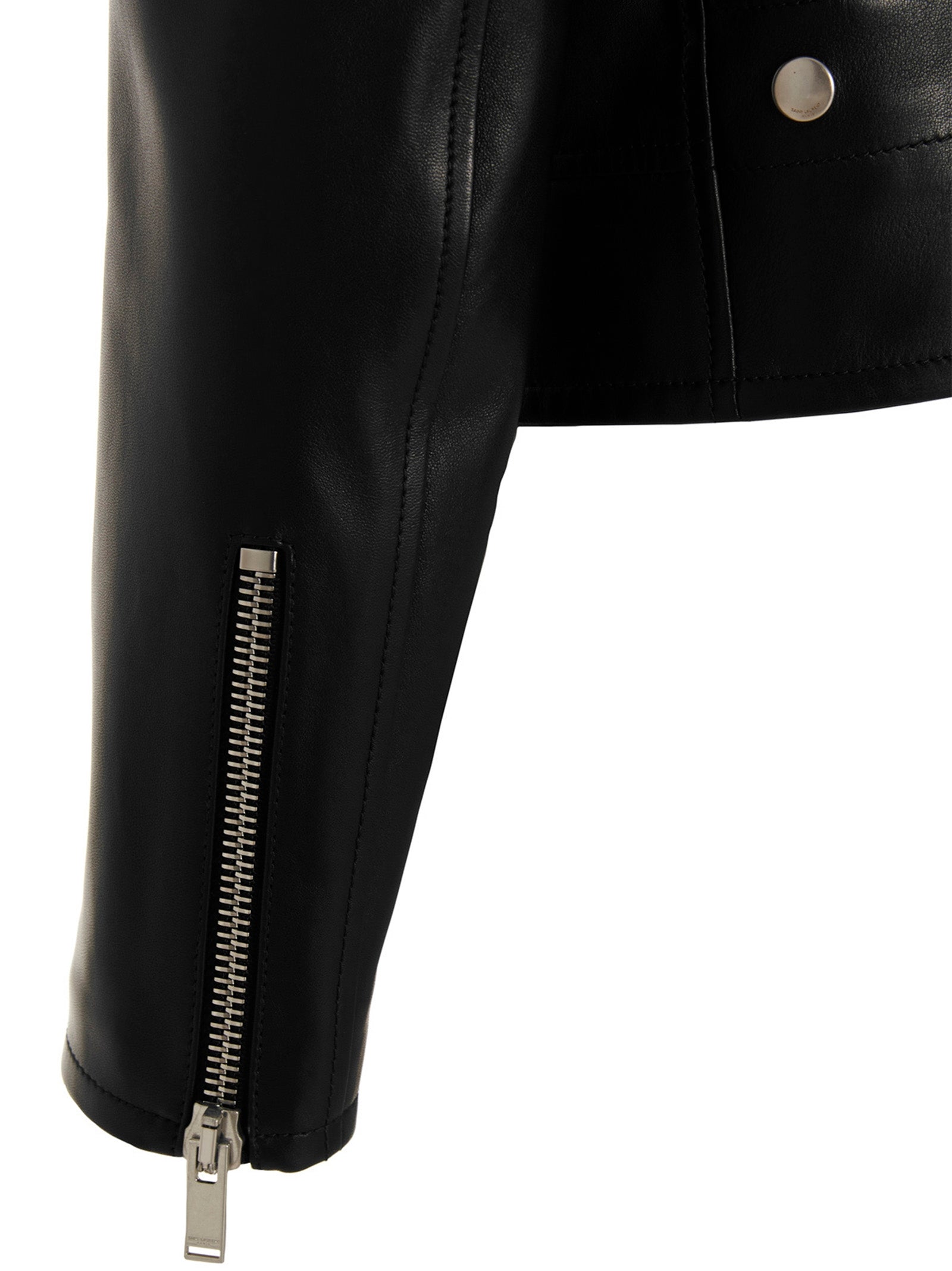 Motorcycle Biker Jacket Black Lambskin Down Jacket, Parka, Casual