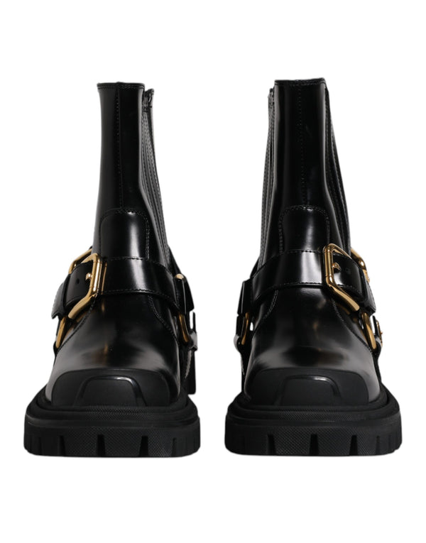 Dolce & Gabbana 57% Calf Leather boot in black