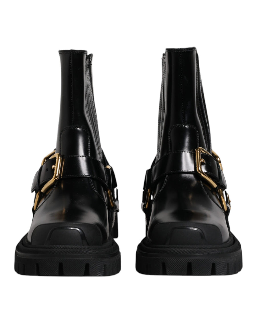 Dolce & Gabbana 57% Calf Leather boot in black