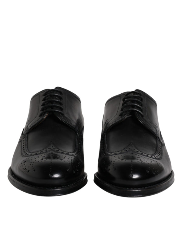 Dolce & Gabbana 100% Calfskin Leather derby in black