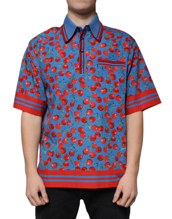 Dolce & Gabbana 100% Cotton polo in blue