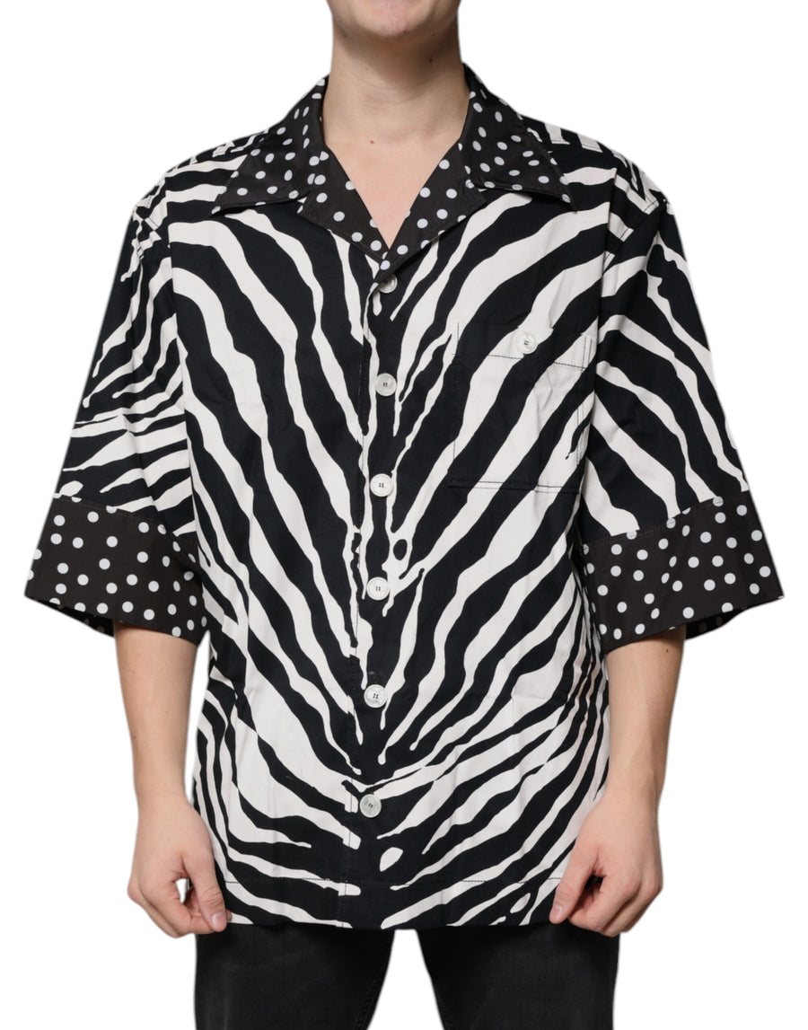 Dolce & Gabbana 75% Cotton overshirt in black