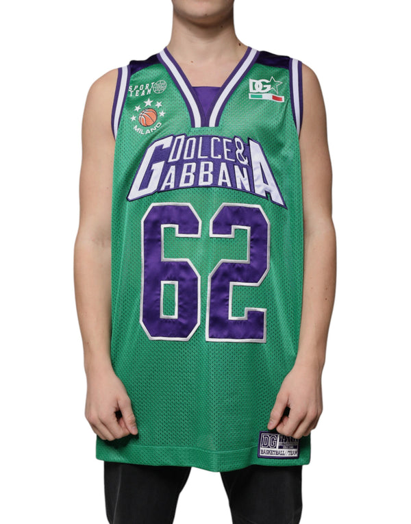 Dolce & Gabbana 100% Polyester tank top in green