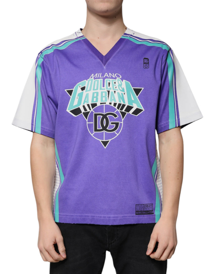 Dolce & Gabbana 100% Cotton t-shirt in purple