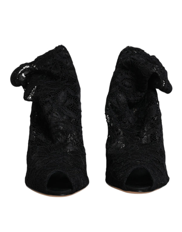 Dolce & Gabbana 82% Nylon boot in black