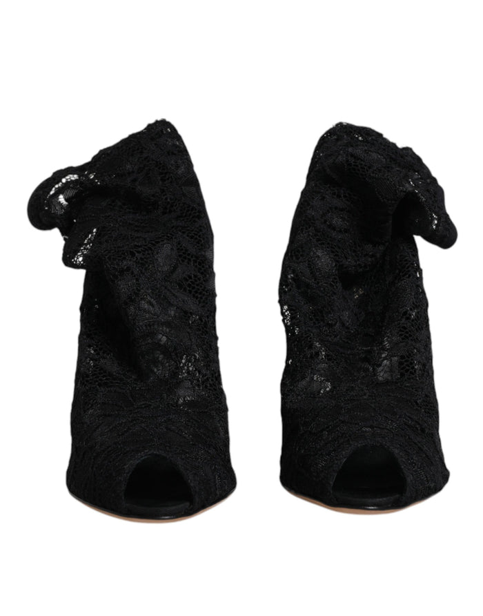 Dolce & Gabbana 82% Nylon boot in black