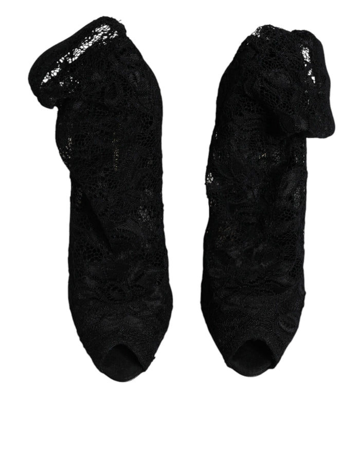 Dolce & Gabbana 82% Nylon boot in black — view 2