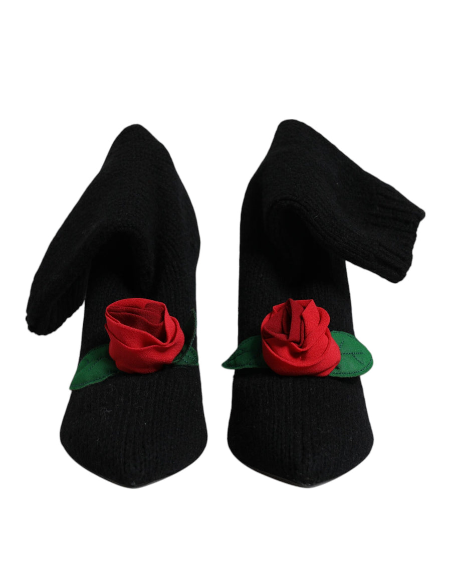 Dolce & Gabbana Fabric (stretch) boot in black